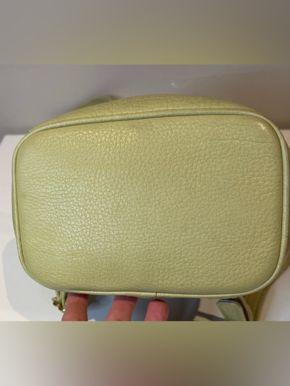 Coach Vintage Sonoma Backpack Lemon Green 1996 4925 Drawstring USA - Picture 2 of 8